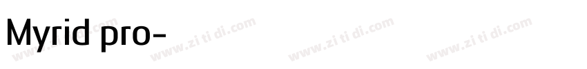 Myrid pro字体转换